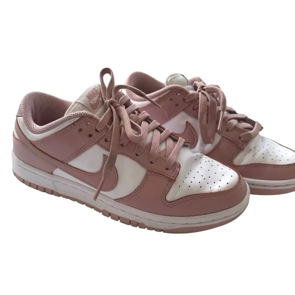Nike Dunk Low Rose Whisper Sneakers Women’s 7.5 White Dusty Pink DD1503-118